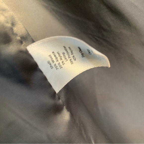 Talbots Bow Neck Wool Alpaca Midi Length Coat Cape Wrap Front - Picture 12 of 16